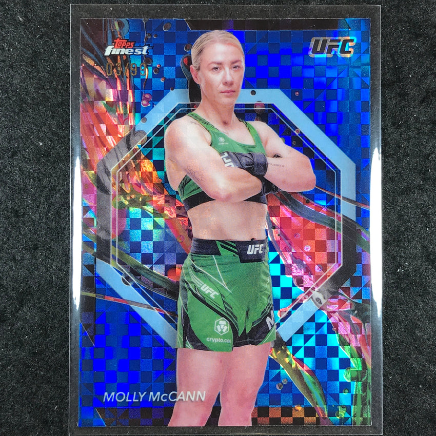 2024 Topps Finest UFC MOLLY MCCANN Common Blue Checkerboard 3/99 #57