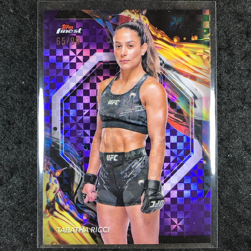 2024 Topps Finest UFC TABATHA RICCI Uncommon Purple Checkerboard 65/99 #176
