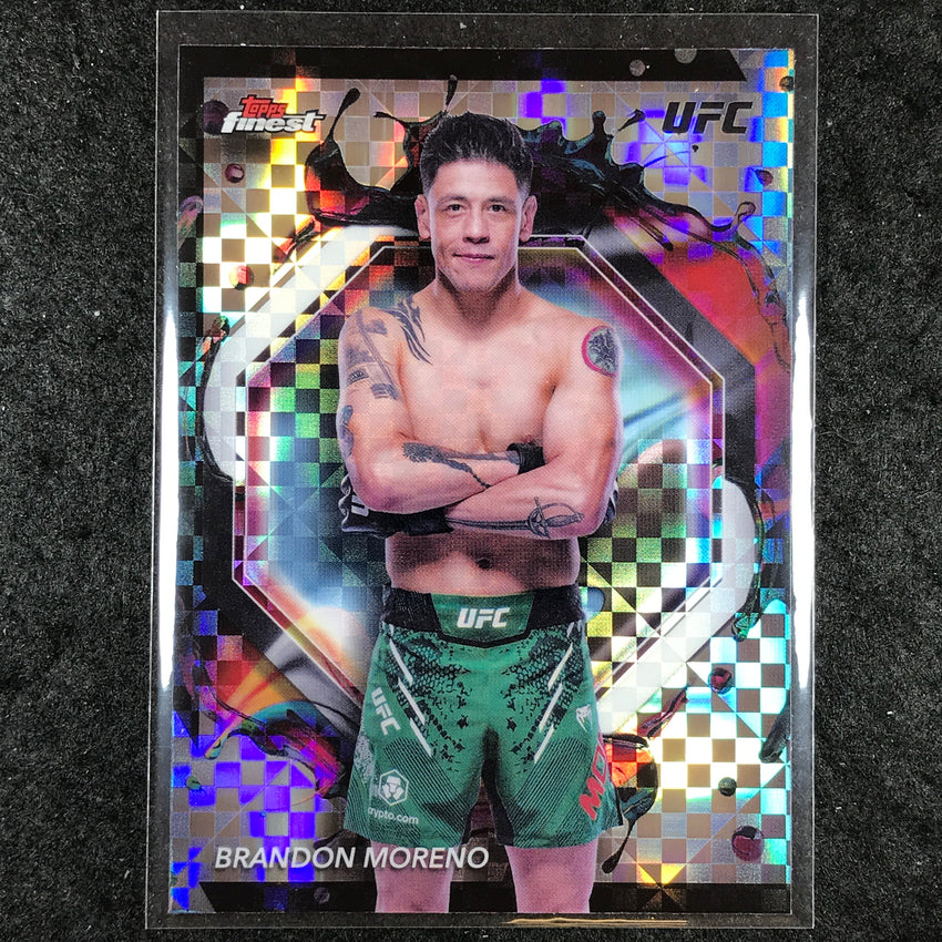 2024 Topps Finest UFC BRANDON MORENO Rare Checkerboard #255