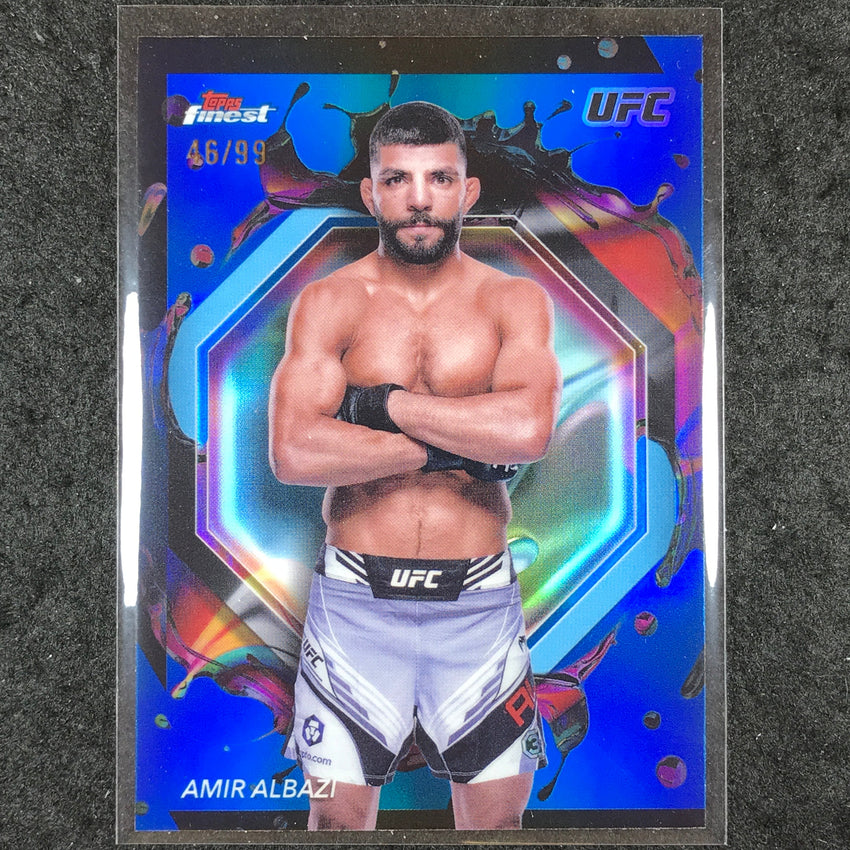 2024 Topps Finest UFC AMIR ALBAZI Rare Blue 46/99 #227