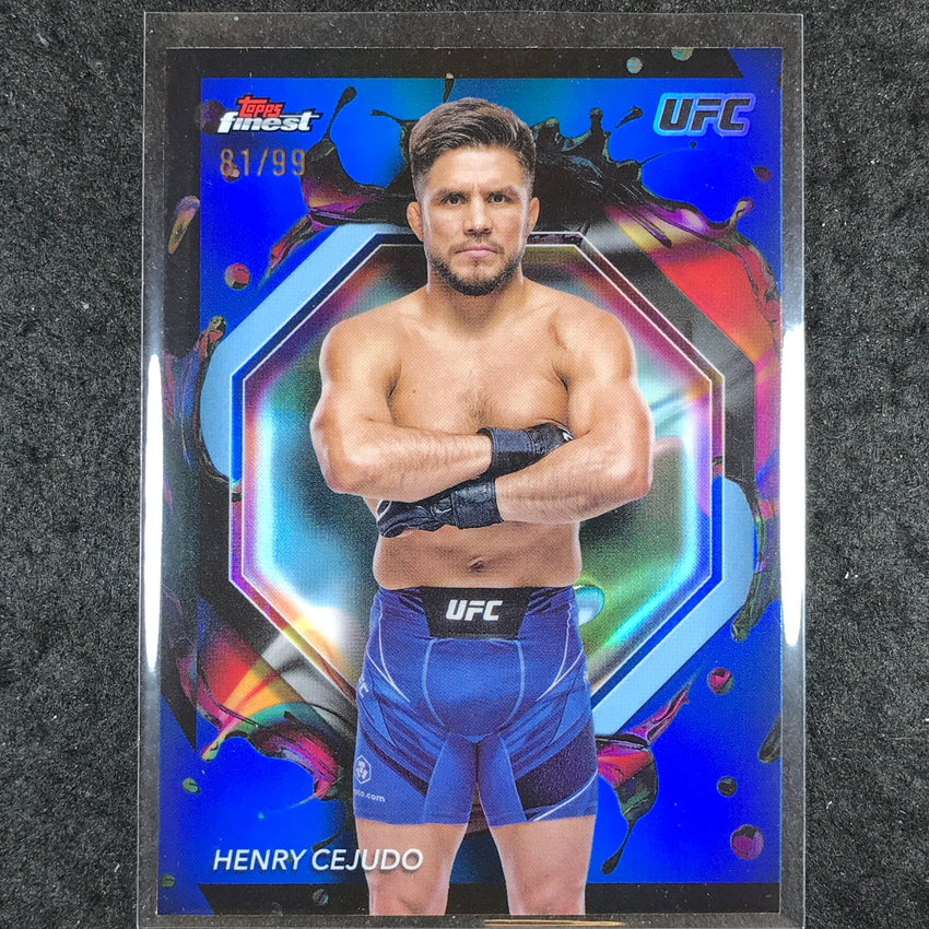 2024 Topps Finest UFC HENRY CEJUDO Rare Blue 81/99 #290