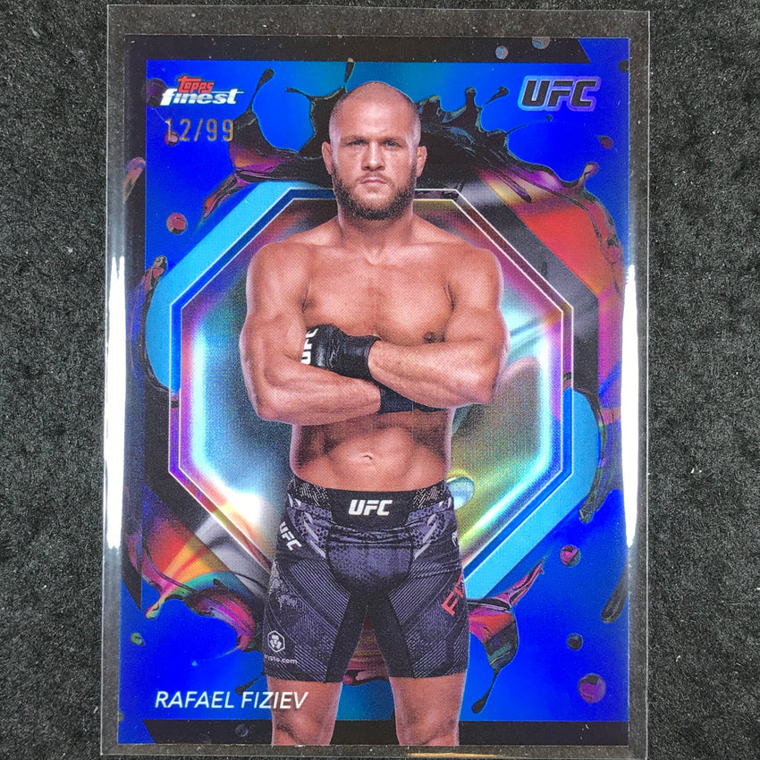 2024 Topps Finest UFC RAFAEL FIZIEV Rare Blue 12/99 #292