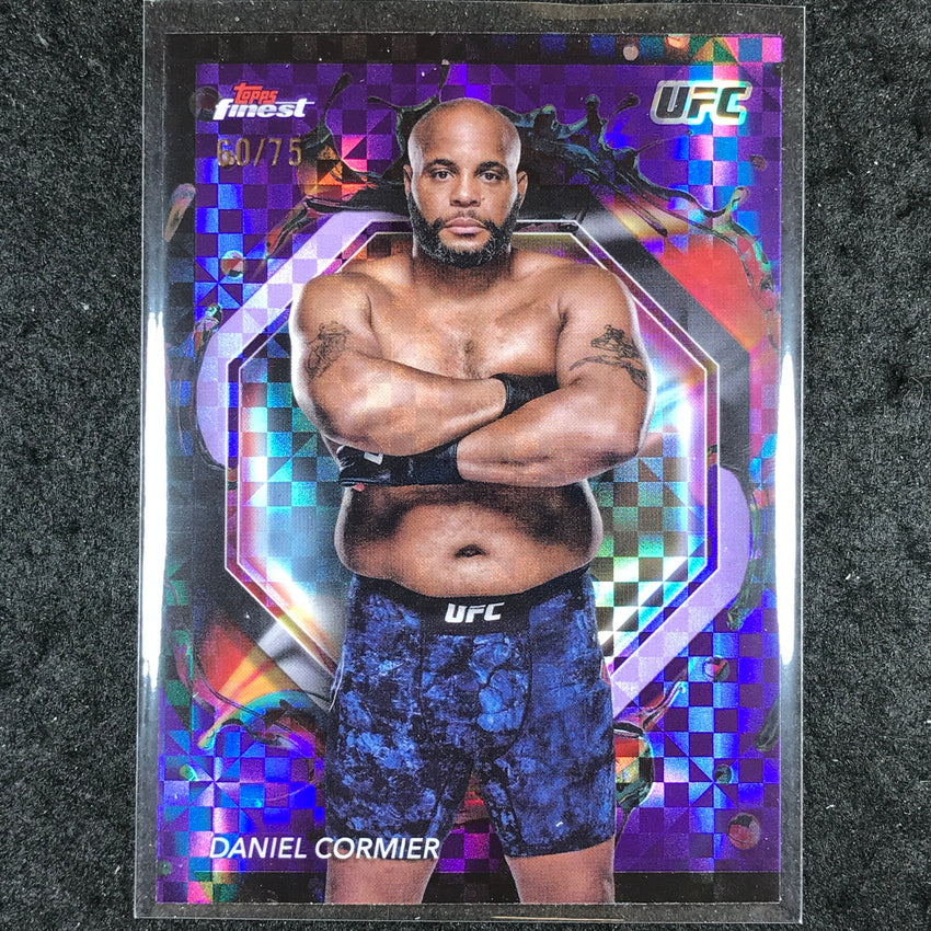 2024 Topps Finest UFC DANIEL CORMIER Rare Purple Checkerboard 60/75 #288