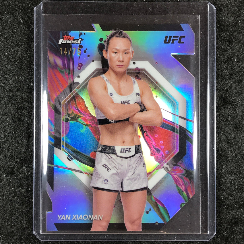 2024 Topps Finest UFC YAN XIAONAN Common Die-Cut 14/75 #9