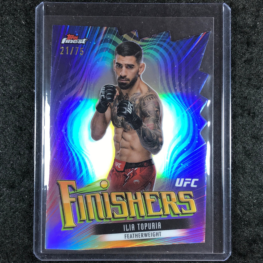2024 Topps Finest UFC ILIA TOPURIA Finishers Die-Cut 21/75 #4