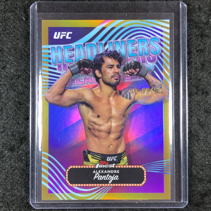 2024 Topps Finest UFC ALEXANDRE PANTOJA Headliners Gold 5/50 #15