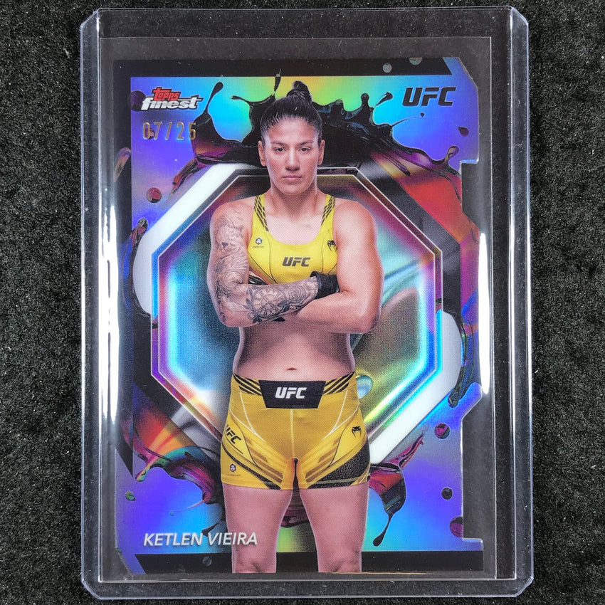 2024 Topps Finest UFC KETLEN VIEIRA Rare Die-Cut 7/25 #215