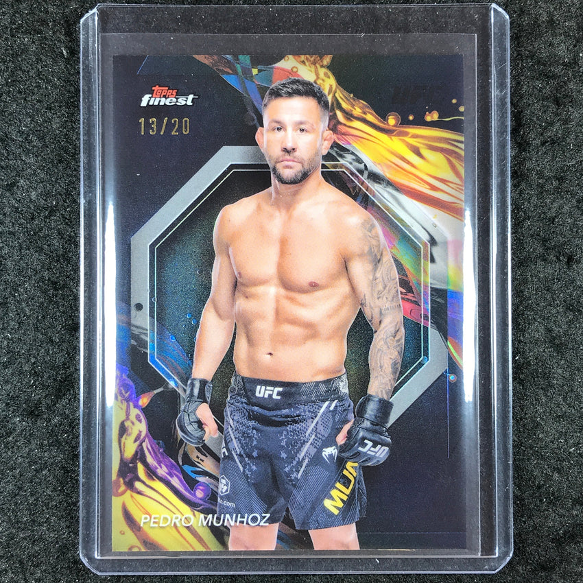 2024 Topps Finest UFC PEDRO MUNHOZ Uncommon Black 13/20 #158