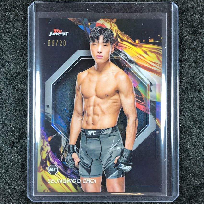 2024 Topps Finest UFC SEUNGWOO CHOI Rookie Uncommon Black 9/20 #164