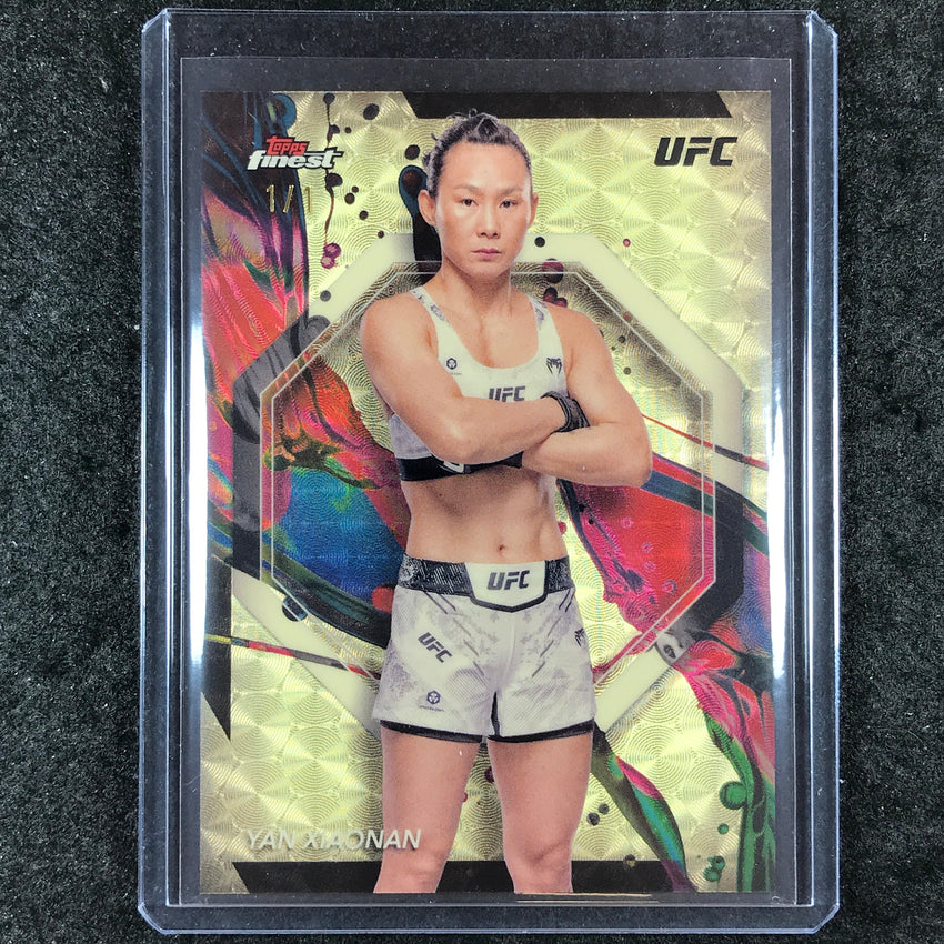2024 Topps Finest UFC YAN XIAONAN Common Superfractor 1/1 #9