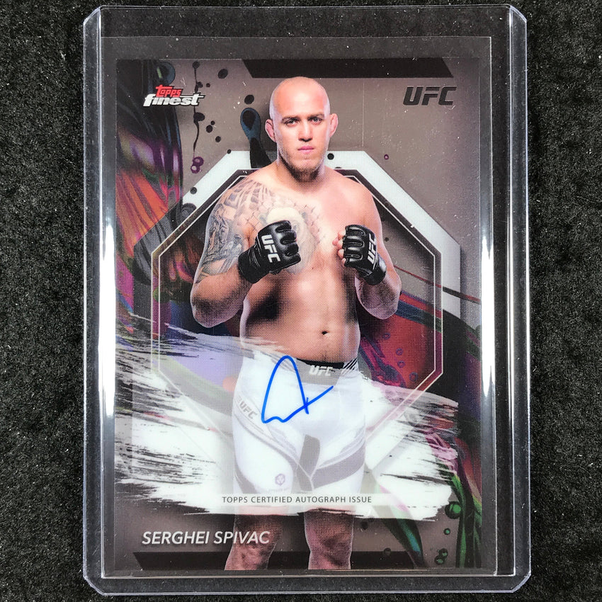 2024 Topps Finest UFC SERGHEI SPIVAC Finest Autograph Base #SIS
