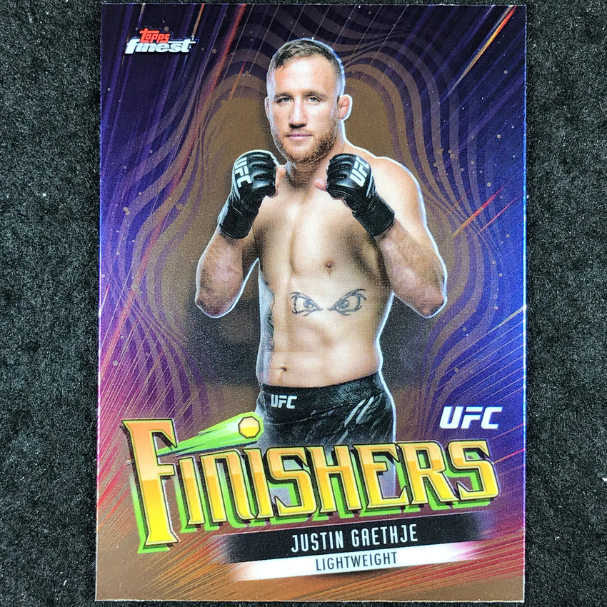 2024 Topps Finest UFC JUSTIN GAETHJE Finishers Base #9
