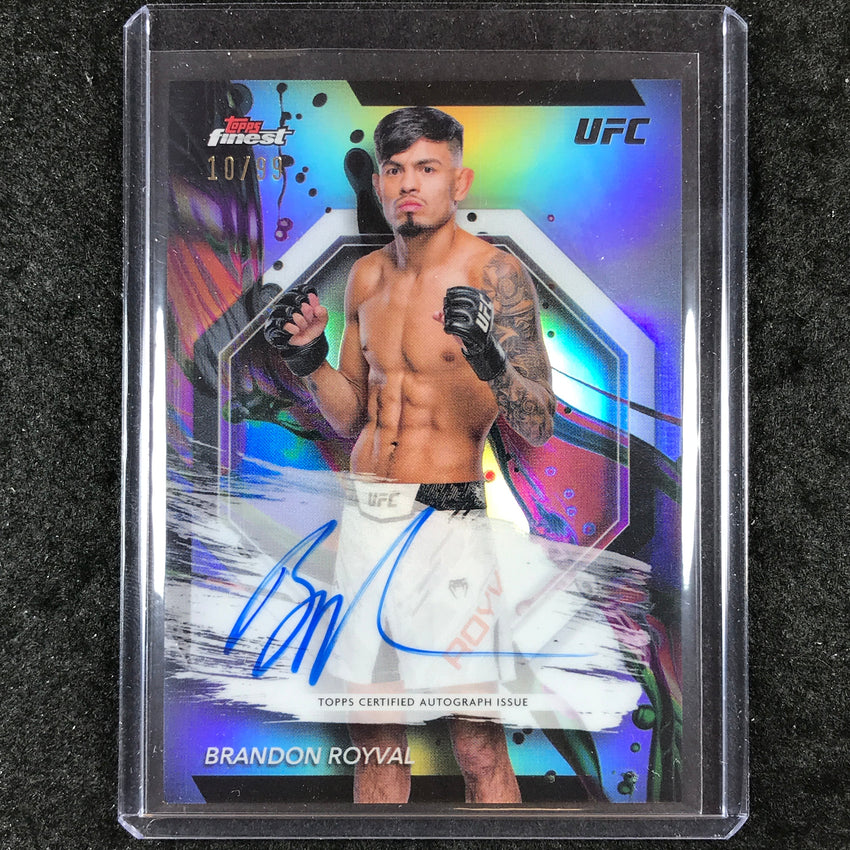 2024 Topps Finest UFC BRANDON ROYVAL Finest Autograph Refractor 10/99