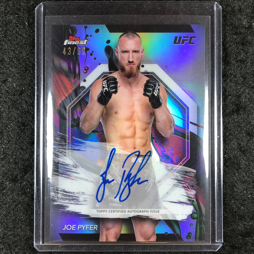 2024 Topps Finest UFC JOE PYFER Finest Autograph Refractor 43/99