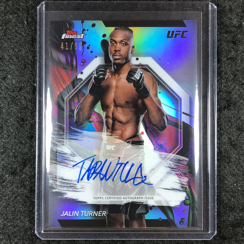 2024 Topps Finest UFC JALIN TURNER Finest Autograph Refractor 41/99
