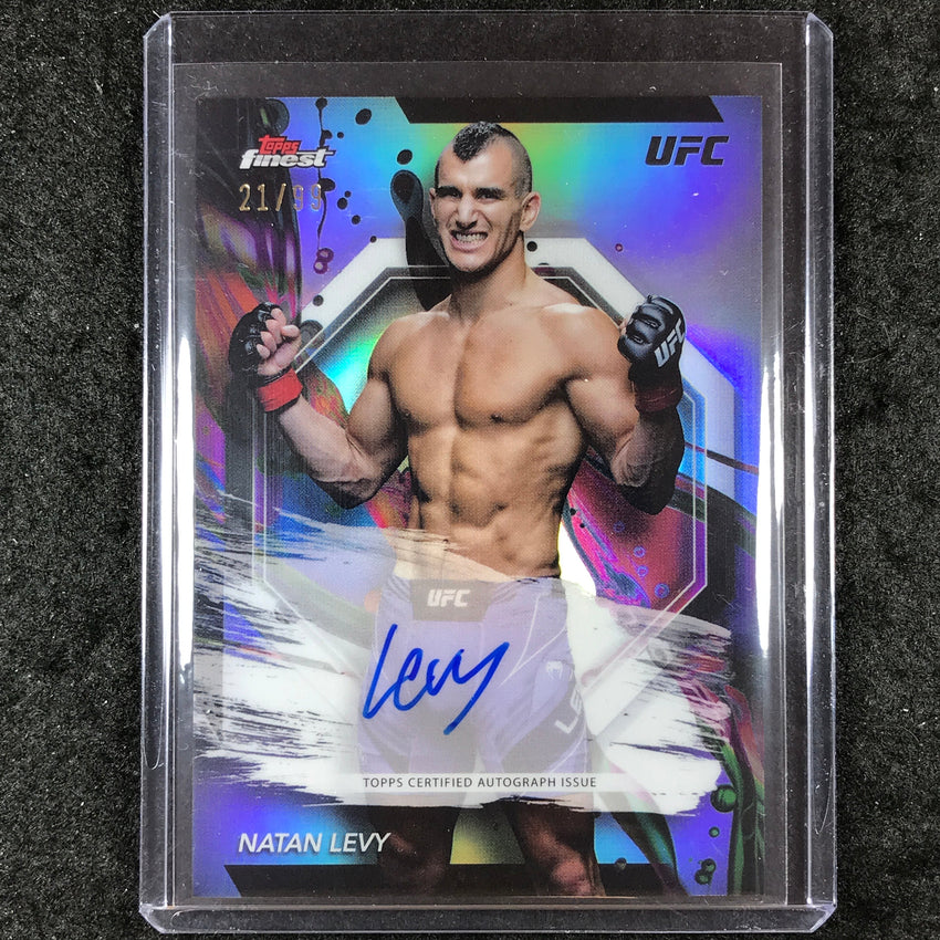 2024 Topps Finest UFC NATAN LEVY Finest Autograph Refractor 21/99