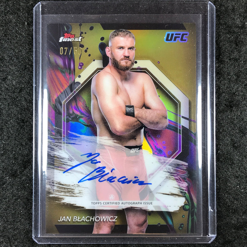 2024 Topps Finest UFC JAN BLACHOWICZ Finest Autograph Gold 7/50