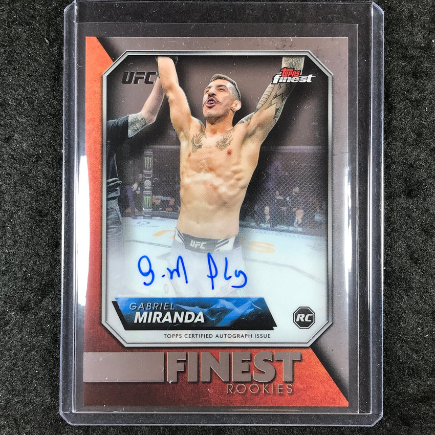 2024 Topps Finest UFC GABRIEL MIRANDA Rookie Finest Autograph Base #GM