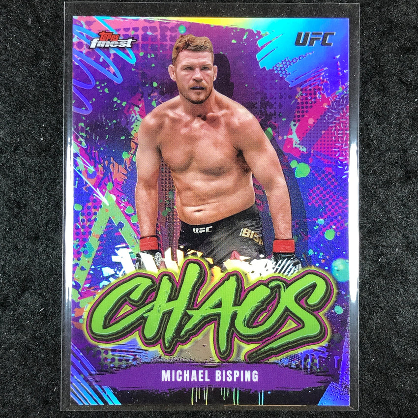 2024 Topps Finest UFC MICHAEL BISPING Chaos Refractor #20