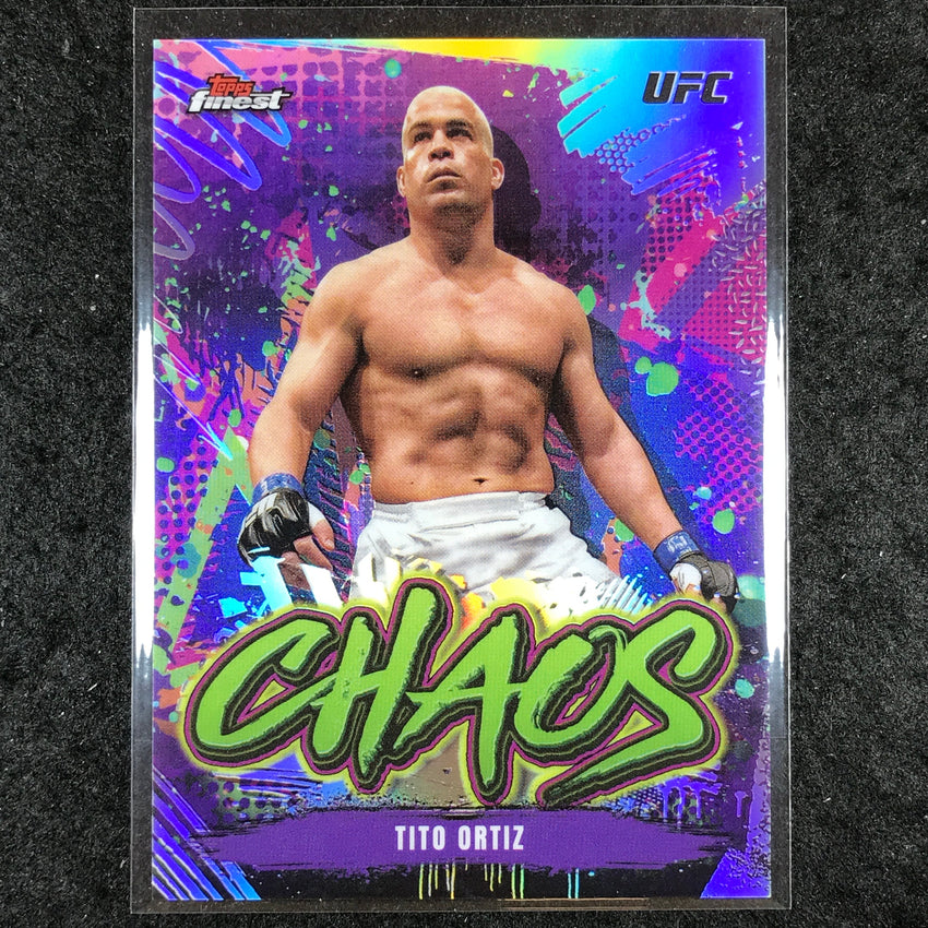 2024 Topps Finest UFC TITO ORTIZ Chaos Refractor #25