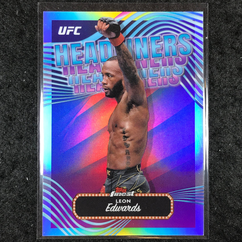 2024 Topps Finest UFC LEON EDWARDS Headliners Refractor #4