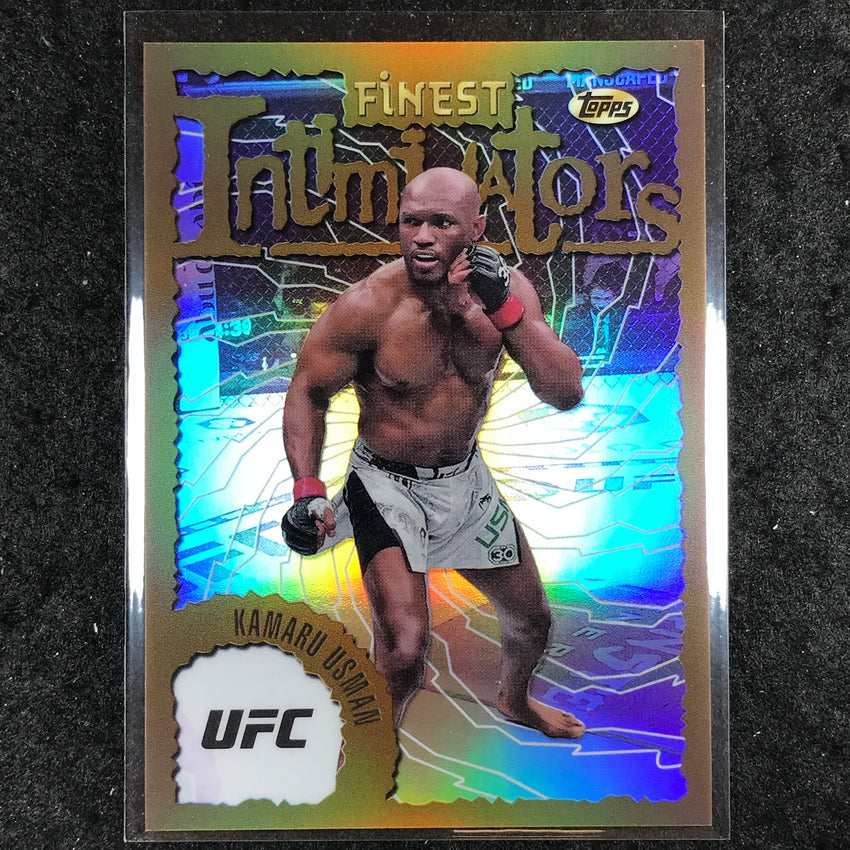 2024 Topps Finest UFC KAMARU USMAN Intimidators Refractor #12