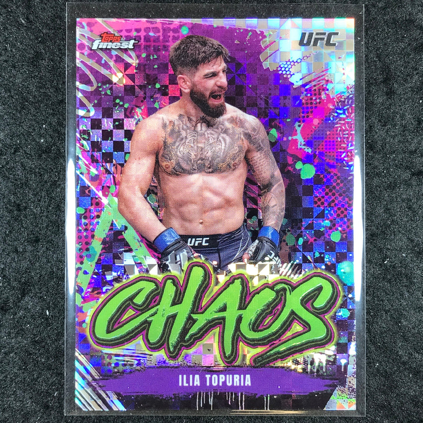 2024 Topps Finest UFC ILIA TOPURIA Chaos Checkerboard #1