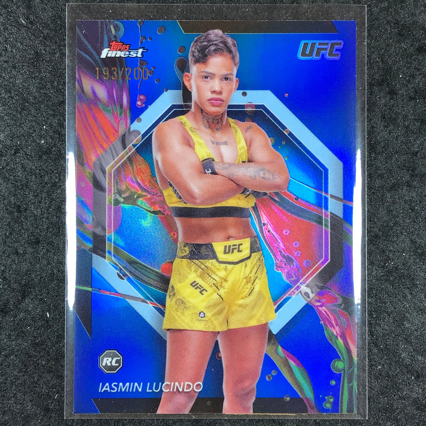 2024 Topps Finest UFC IASMIN LUCINDO Rookie Common Blue /200 #74