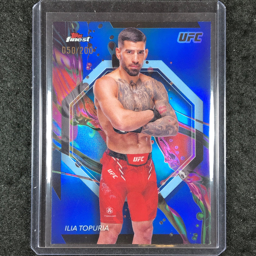 2024 Topps Finest UFC ILIA TOPURIA Common Blue /200 #100