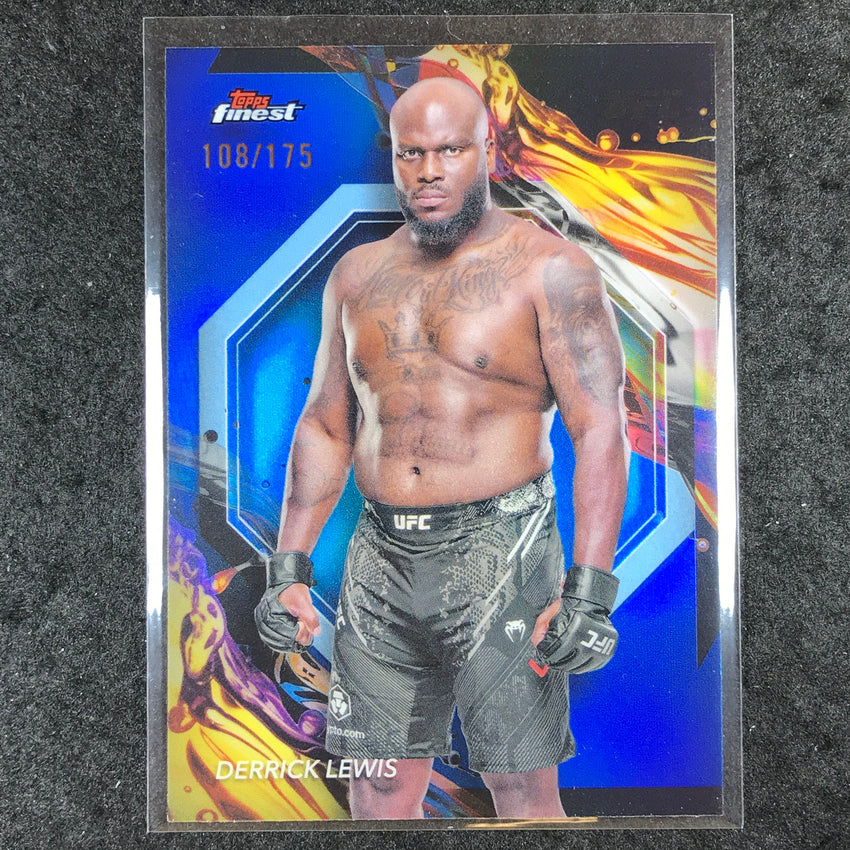 2024 Topps Finest UFC DERRICK LEWIS Uncommon Blue /175 #110