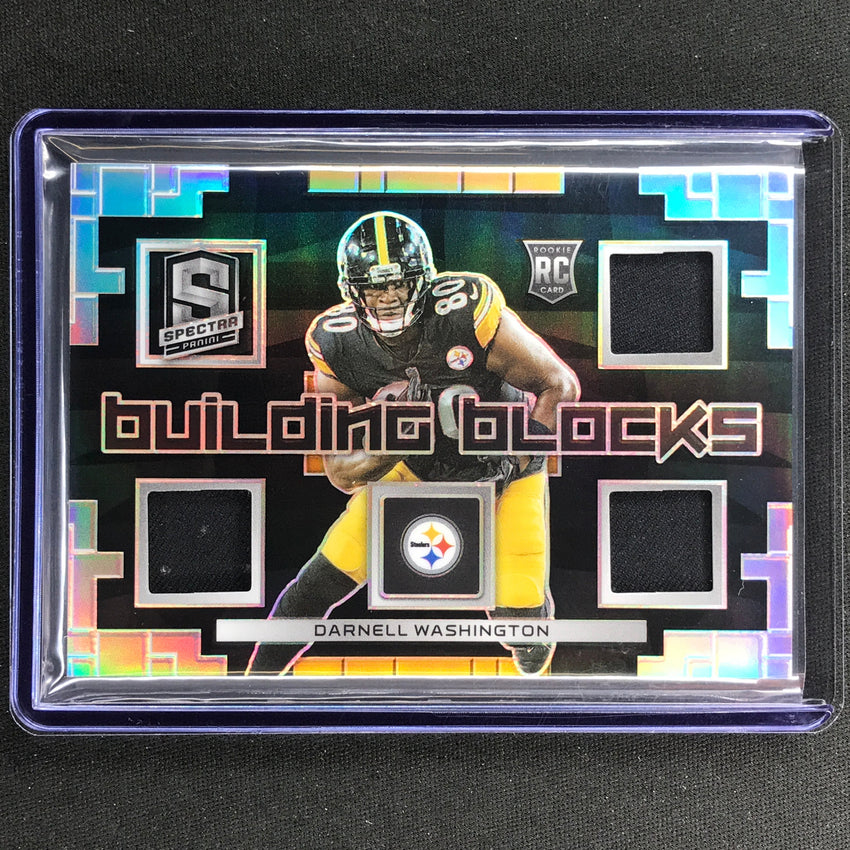 2023 Spectra Football Darnell Washington Building Blocks Rookie Jersey 81/99