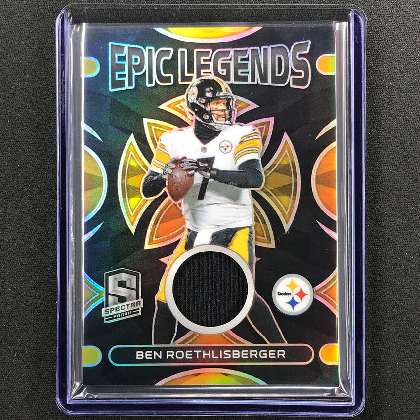 2023 Spectra Football Ben Roethlisberger Epic Legends Jersey Relic 11/99