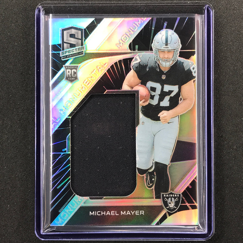 2023 Spectra Football Michael Mayer Monumental Rookie Jersey Silver 57/60