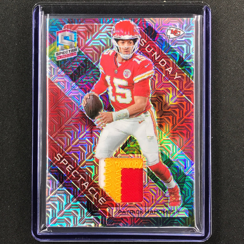 2023 Spectra Football Patrick Mahomes Ii Sunday Spectacle Patch Relic Meta 24/25