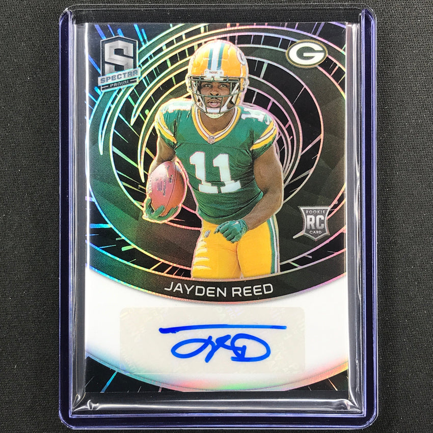 2023 Spectra Football Jayden Reed Rookie Auto Hyper 24/60-Cherry Collectables