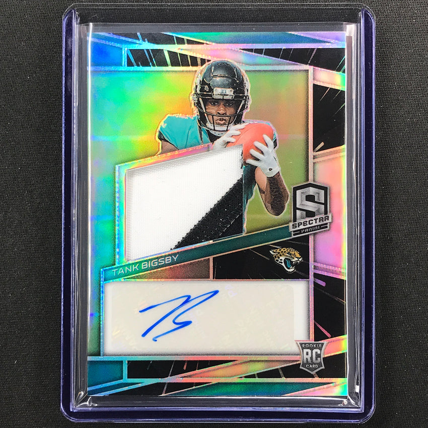 2023 Spectra Football Tank Bigsby Rookie Patch Auto Hyper 6/60