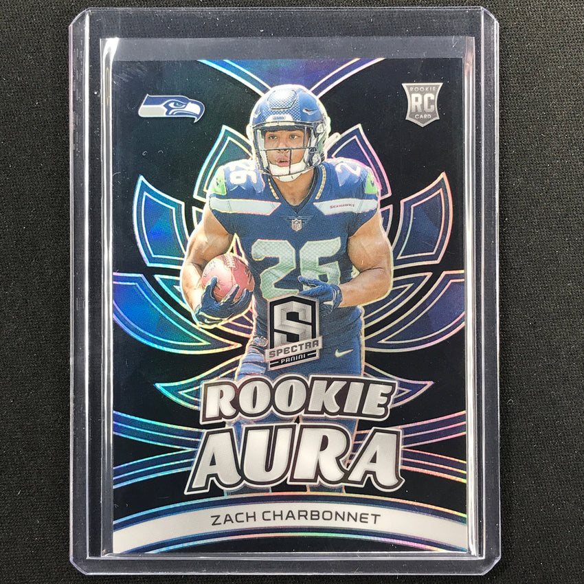 2023 Spectra Football Zach Charbonnet Rookie Aura Base 91/99