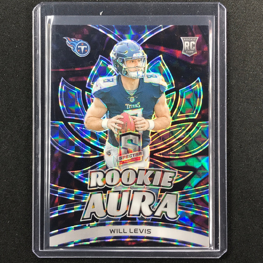 2023 Spectra Football Will Levis Rookie Aura Interstellar 11/50