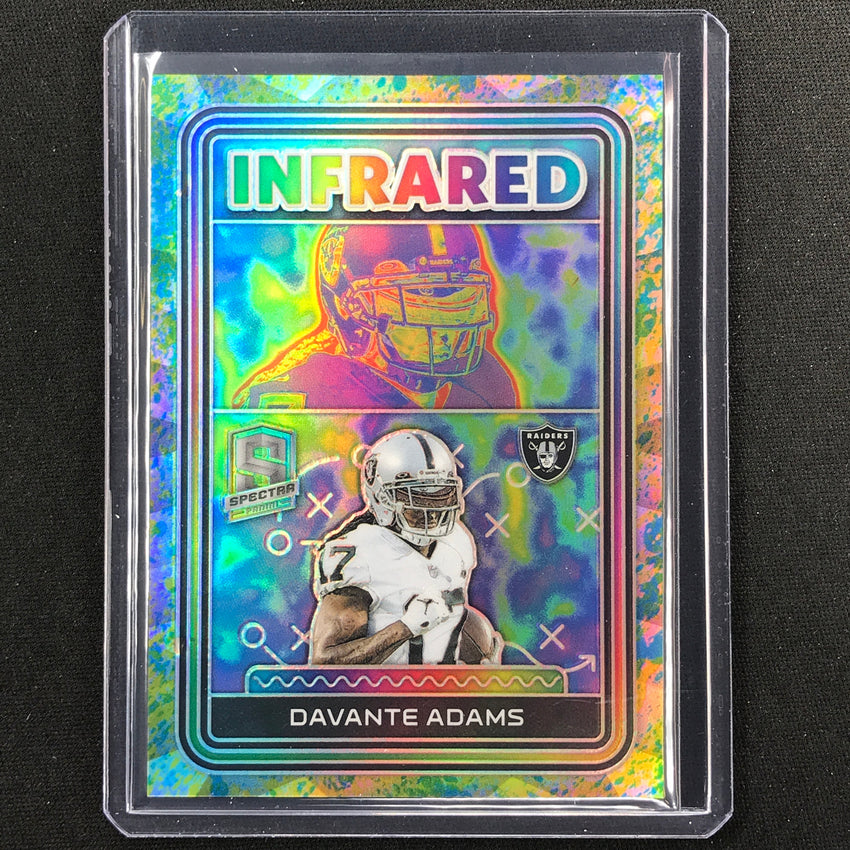 2023 Spectra Football Davante Adams Infrared Splatter Neon 4/8