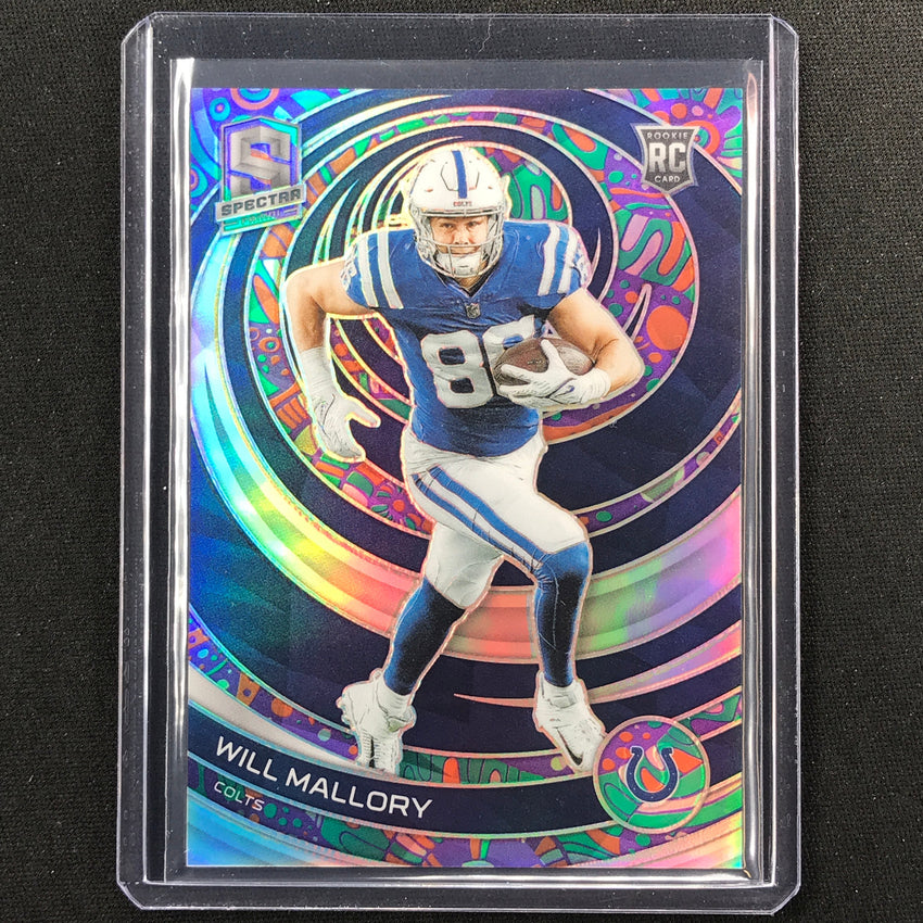 2023 Spectra Football Will Mallory Rookie Base Psychedelic 4/5