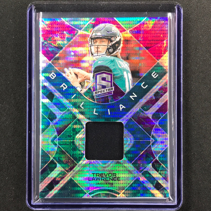 2023 Spectra Football Trevor Lawrence Brilliance Jersey Relic Celestial 19/75
