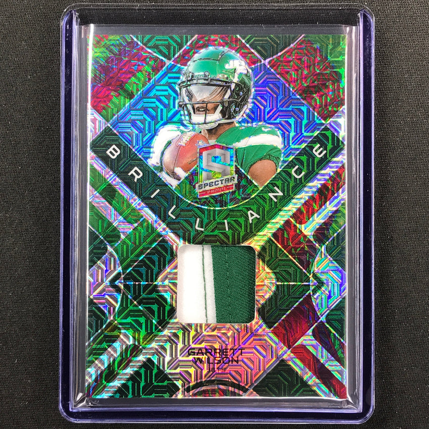 2023 Spectra Football Garrett Wilson Brilliance Jersey Relic Meta 15/25