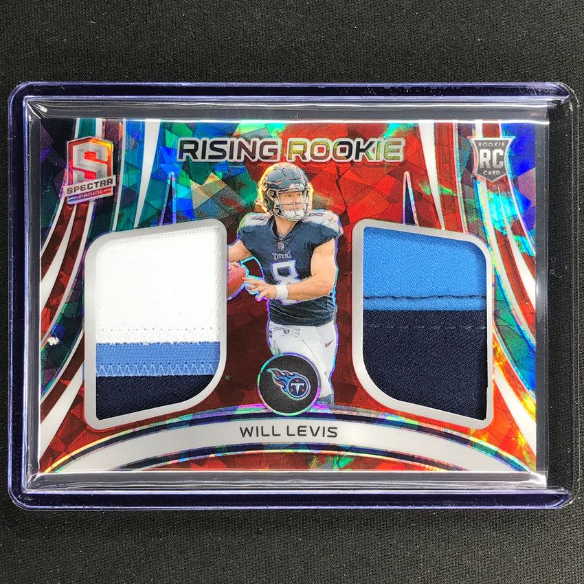 2023 Spectra Football Will Levis Rising Rookie Dual Patch Astral 3/40