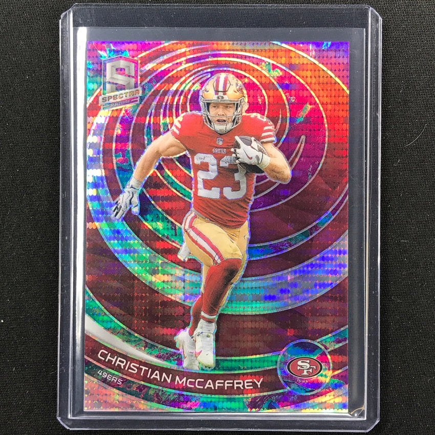 2023 Spectra Football Christian Mccaffrey Base Celestial 24/99-Cherry Collectables