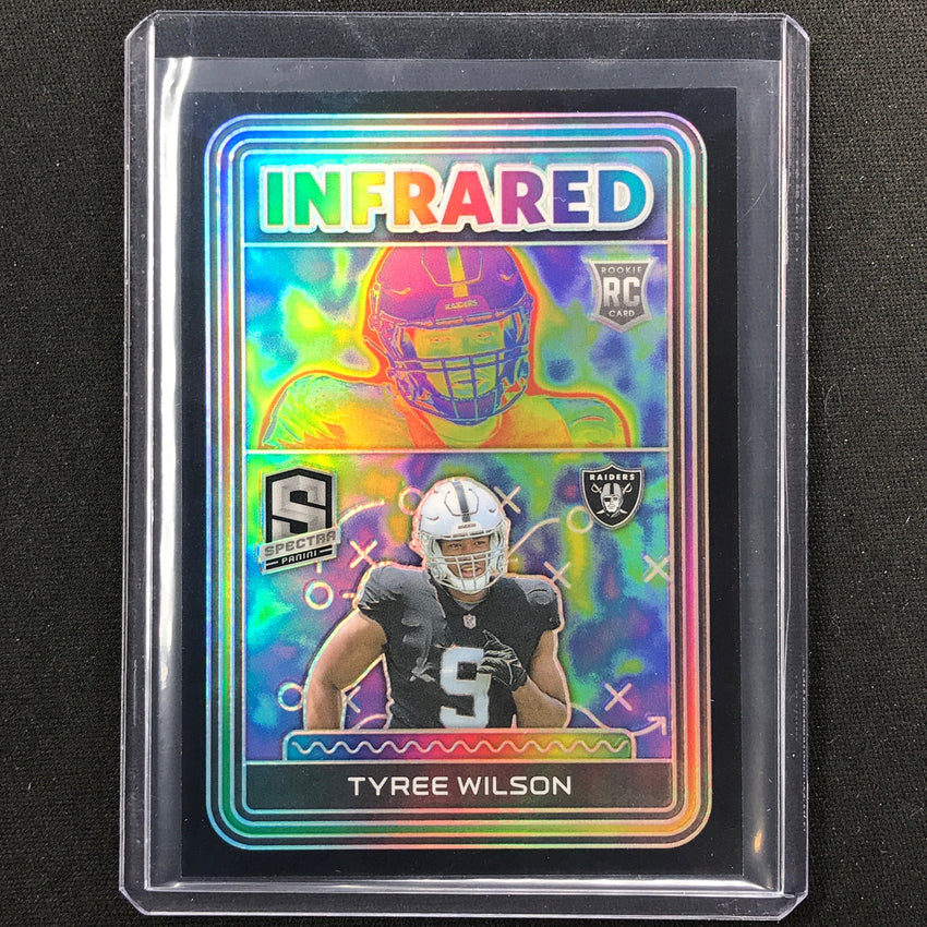 2023 Spectra Football Tyree Wilson Rookie Infrared Base 24/99