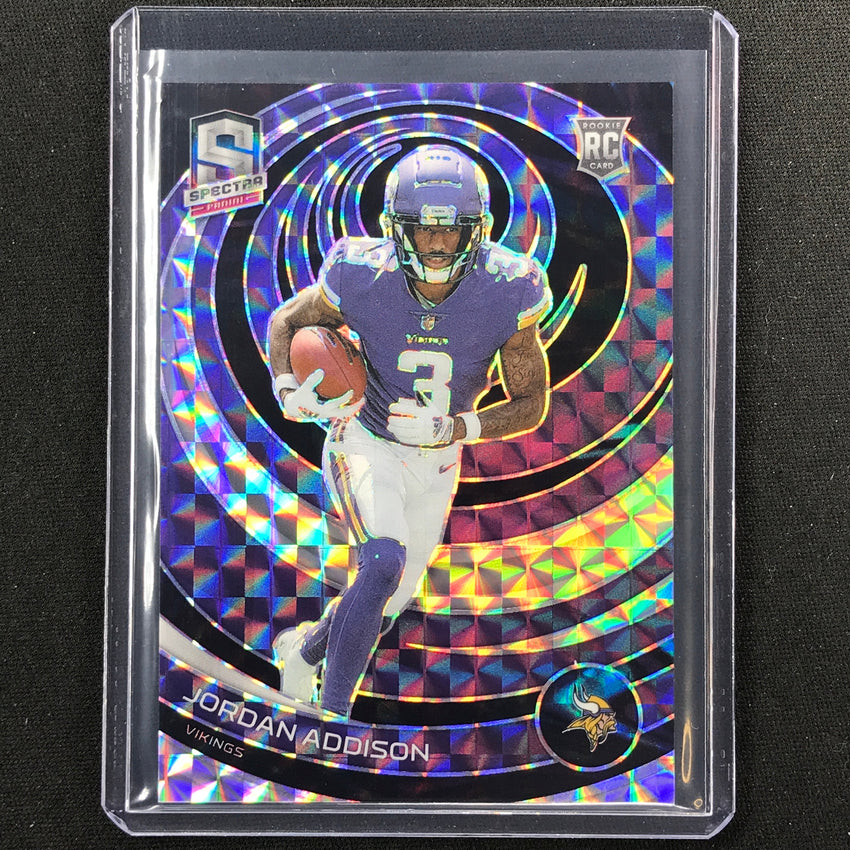 2023 Spectra Football Jordan Addison Rookie Base Interstellar 31/60