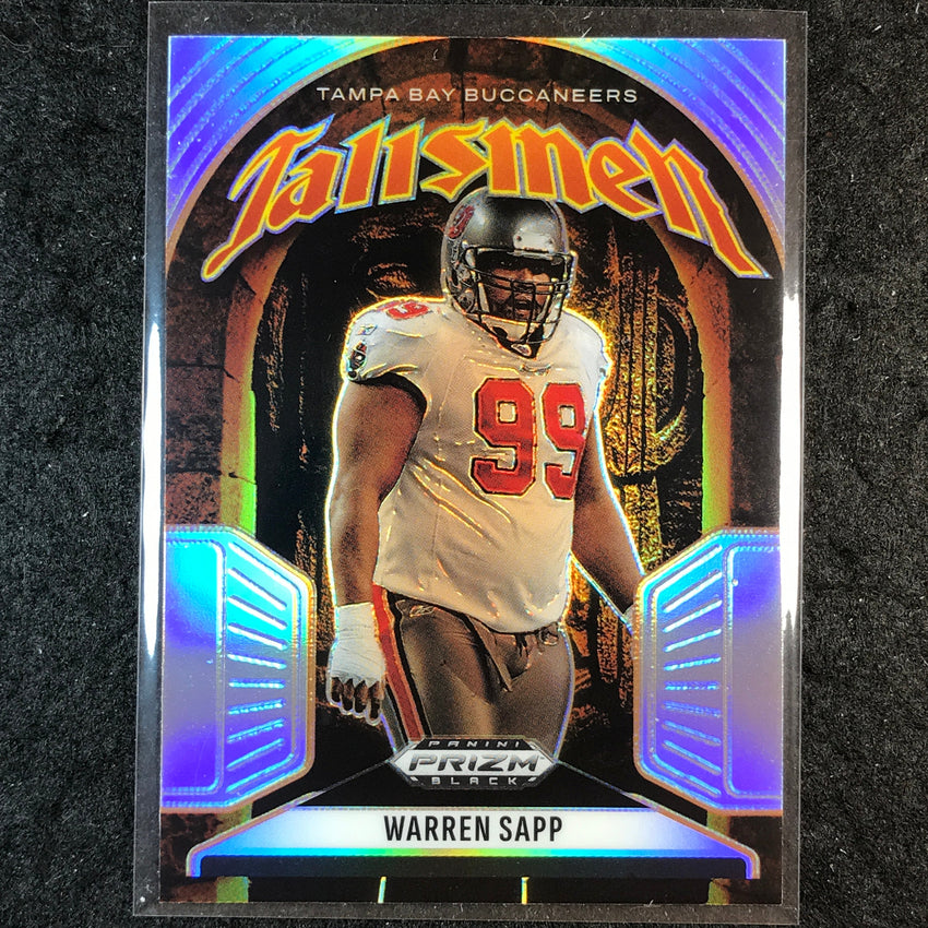 2025 Prizm Black Football WARREN SAPP Talismen Silver #14