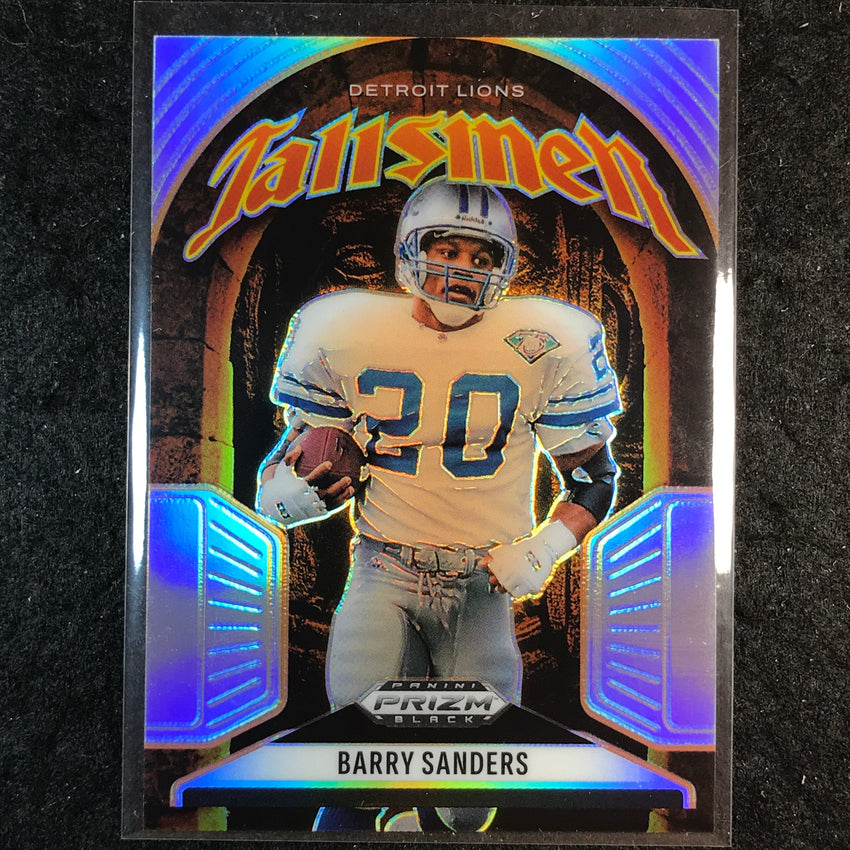 2025 Prizm Black Football BARRY SANDERS Talismen Silver #16