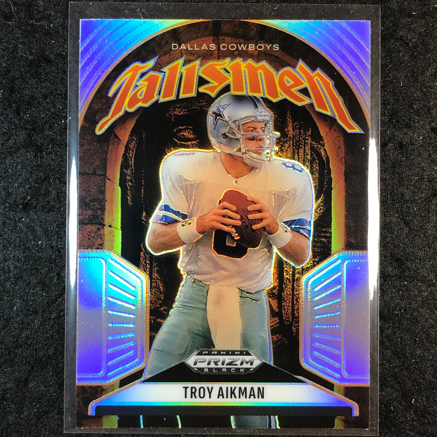 2025 Prizm Black Football TROY AIKMAN Talismen Silver #20