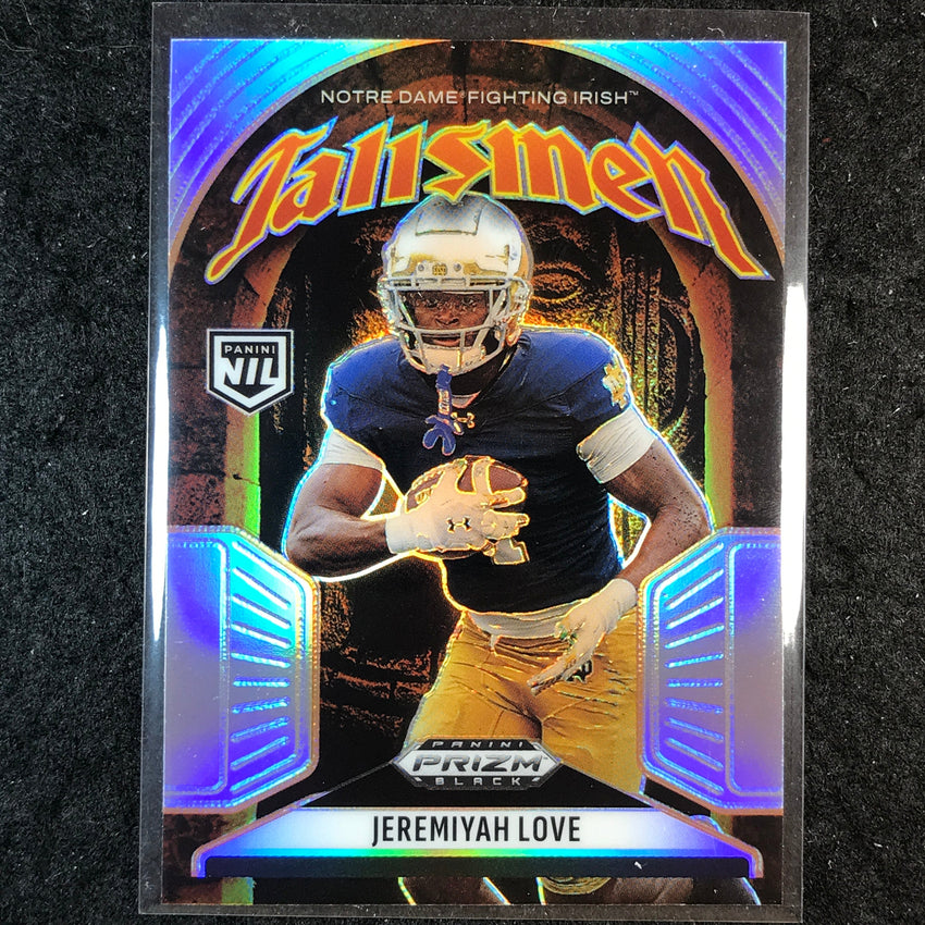 2025 Prizm Black Football JEREMIYAH LOVE Talismen Silver #24